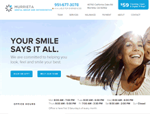 Tablet Screenshot of murrietadental.com
